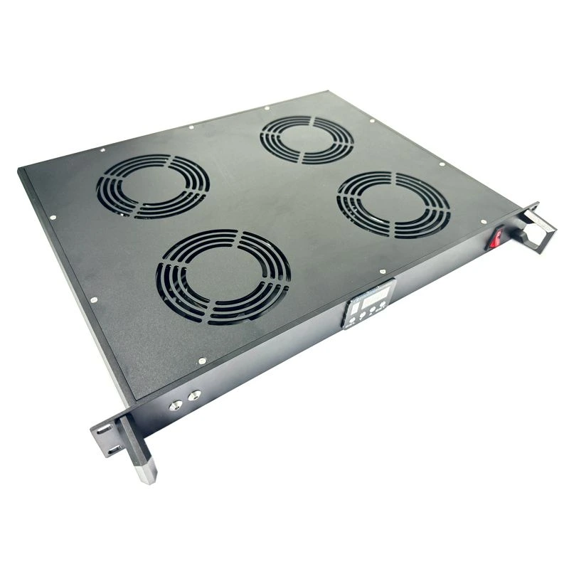 19 inch rack mountable 4 fans cooling module top view (1)