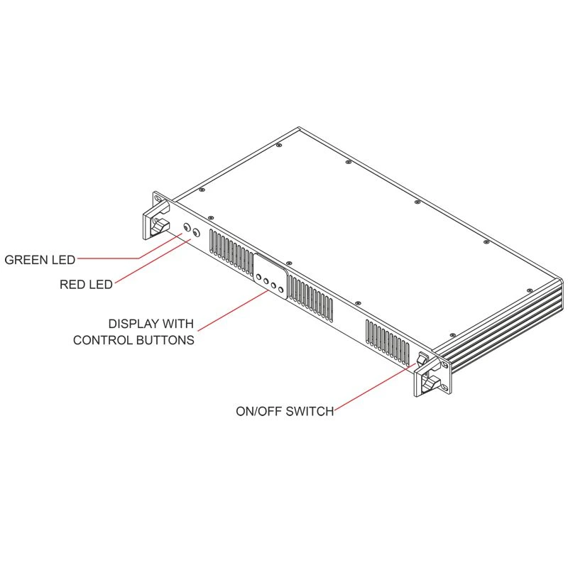 19 inch rack mountable blower cooling module features front